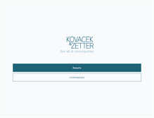 Tablet Screenshot of kovacek-zetter.at